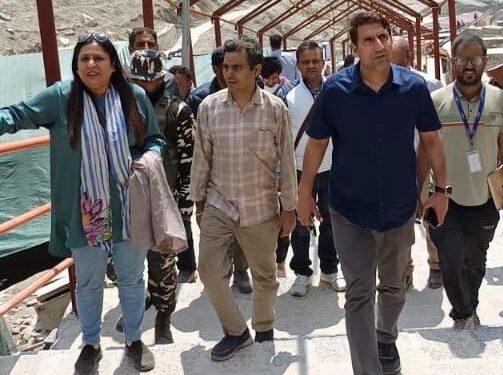 Secretary RDD visits Holy Cave; takes stock of sanitation readiness for SANJY-2025