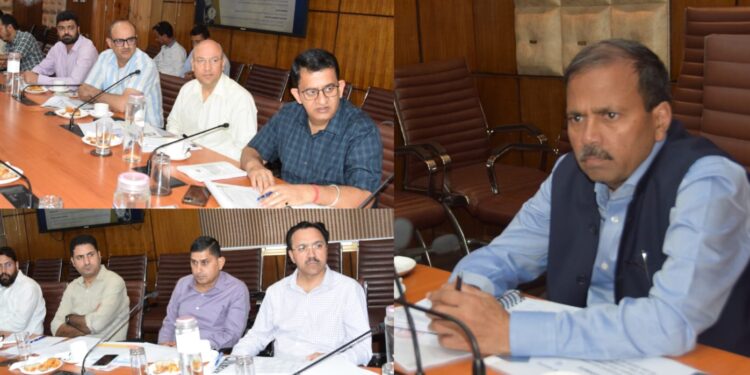 Principal Secretary chairs review meeting of Geology & Mining department