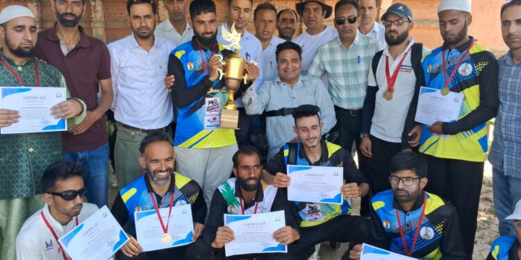 First-ever Cricket match for visually impaired held at Kulgam
