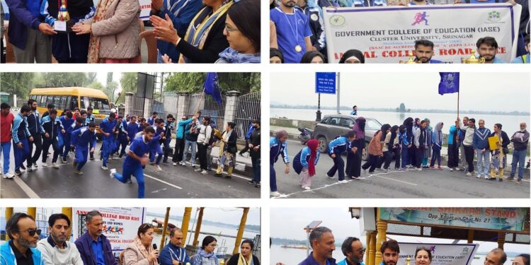 GCOE Srinagar organizes annual College Road Race-2025 for Men & Women