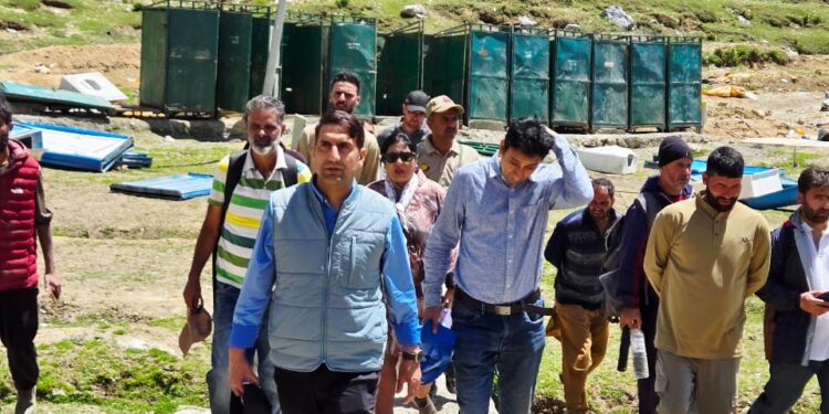 Secretary RDD visits Sheshnag; reviews preparations for Shri Amarnathji Yatra-2025