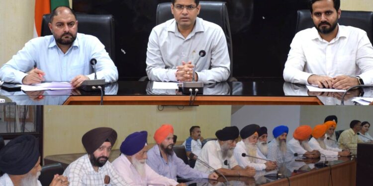 DC reviews arrangements for upcoming Gurmat Samagam at Gurudwara Deri Sahib Khari