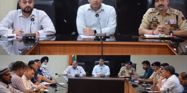 Deputy Commissioner chairs meeting to finalize Muharram arrangements in Poonch