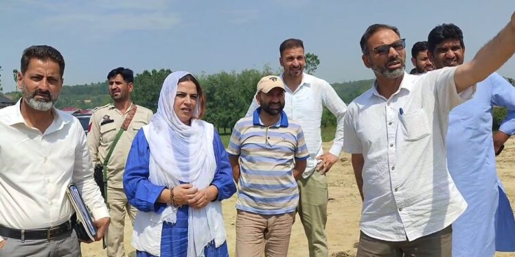 Chairperson DDC B’la conducts site visit of proposed Ayurvedic Medical College