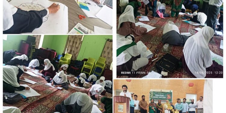 Drawing Competition on Nasha Mukt Bharat Abhiyaan held at GBHSS Ganderbal