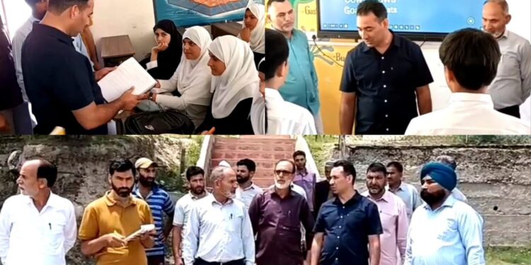 ADC Handwara visits Upper Rajwar, takes stock of Health care & Education sector