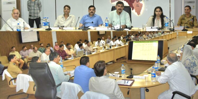 MP Jugal Kishore chairs DISHA meet at Reasi