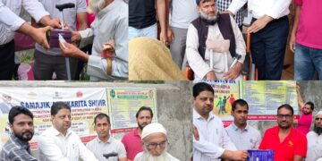 Social Welfare Department and ALIMCO distribute Prosthetic Aids to PwDs and Senior Citizens in Gandoh Bhalessa
