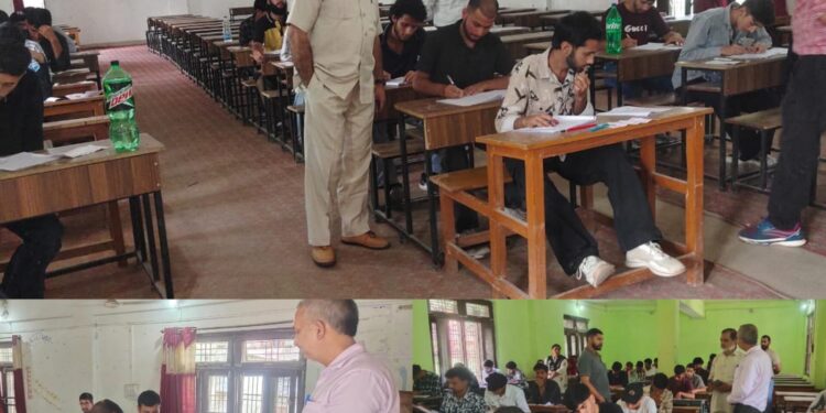 CEO visits Bi-Annual Exam centre, reviews function of Schools in Ramban