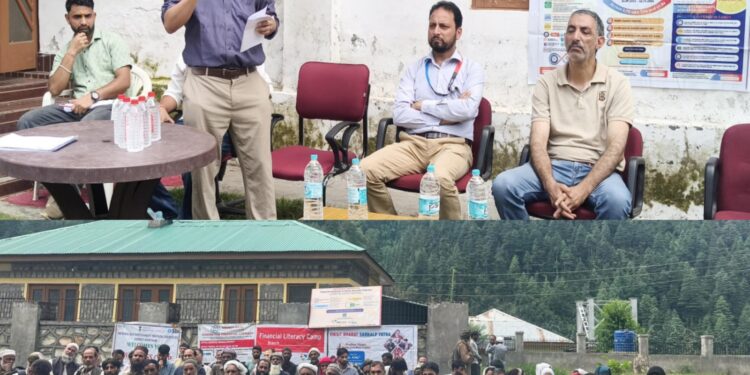 Mega awareness camp for saturation of Financial Inclusion Schemes organized at Block Chatroo