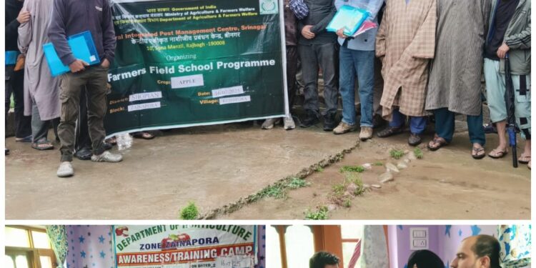 Farmers Field School programme held at Reshipora Shopian