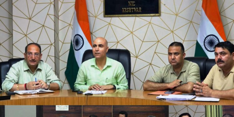 DC Kishtwar chairs DLC meeting regarding verification of PMAY (Urban) 2.0 beneficiary cases