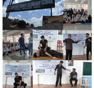 Nasha Mukt J&K Abhiyan: Short plays staged at GGHSS Zadibal & GGHSS Amira Kadal