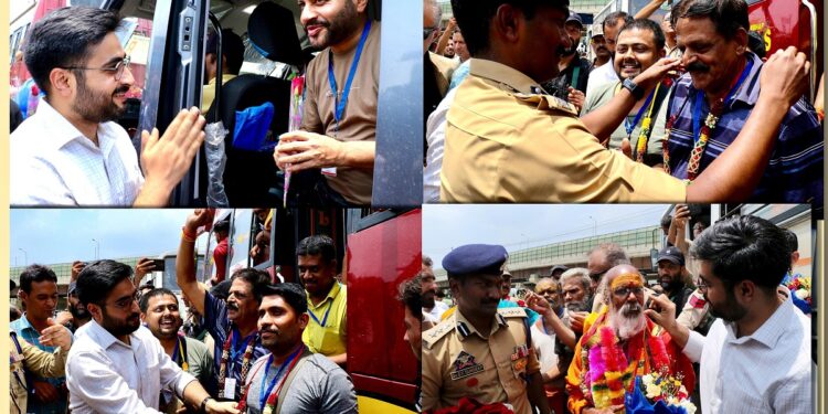 Srinagar welcomes the first batch of Amarnath Yatris with warmth & devotion