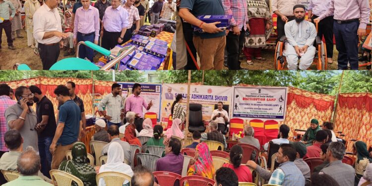 Assistive Devices Distribution Camp conducted for PwDs, Senior Citizens at Kishtwar