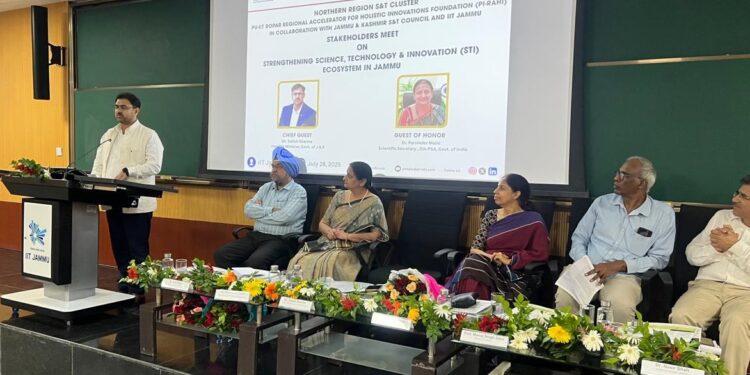 Satish Sharma inaugurates stakeholders meet on STI; launches innovation initiatives for J&K