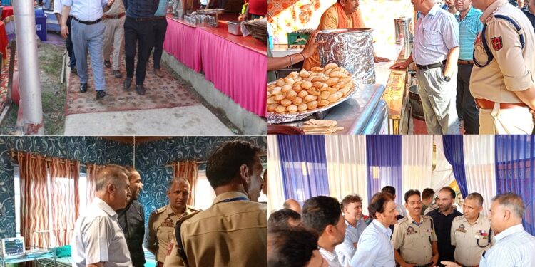 SANJY 2025: DC Bandipora undertakes Inspection of Shadipora Transit Camp, reviews facilities for Yatris