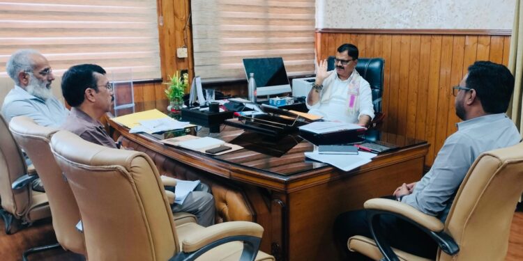 Javed Rana reviews implementation of RDSS in Poonch
