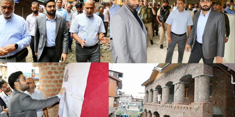 DC Srinagar inspects progress of ongoing works on S R Gunj Primary Health Centre