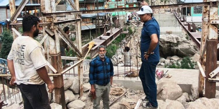Bridge to Machail on fast track: SDM Paddar orders double shifts, more skilled workers