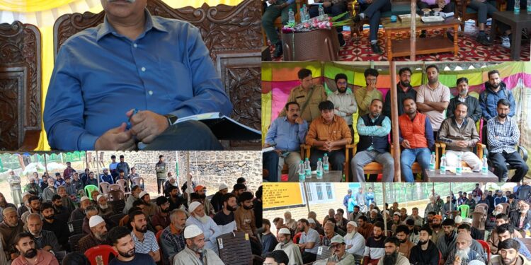 DC Bandipora visits remote Buthoo village; listens public grievances, assures timely redressal