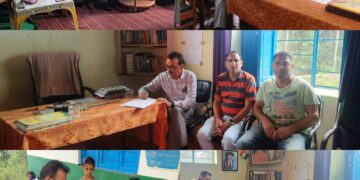 Cluster Head GHSS Berarru reviews academic activities in local schools