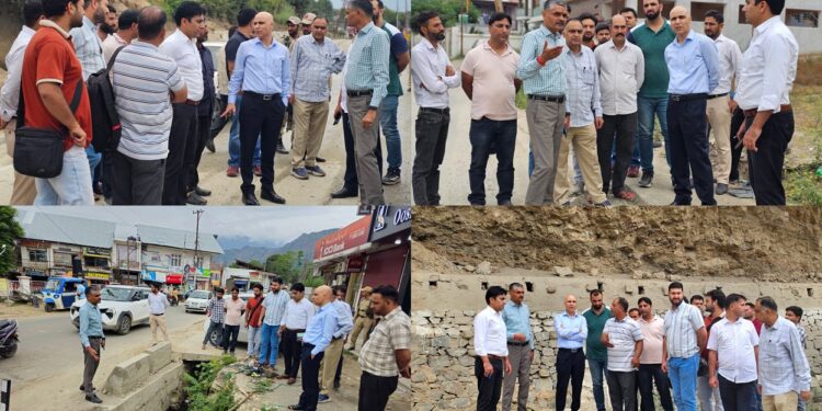 DC inspects civic amenities, road condition in Kishtwar Township