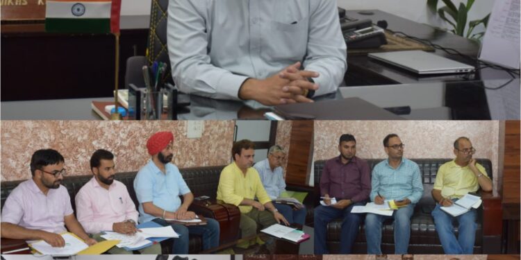 DC reviews implementation of HADP, JKCIP Projects in Poonch district
