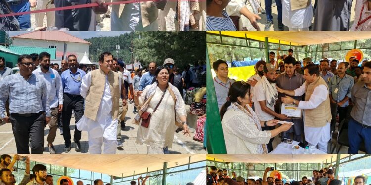 Javid Dar visits Nunwan base camp; inaugurates Waste Management facility, reviews sanitation initiatives