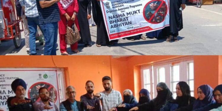 Nasha Mukt Abhiyan: IEC campaigns organised across multiple venues in Budgam