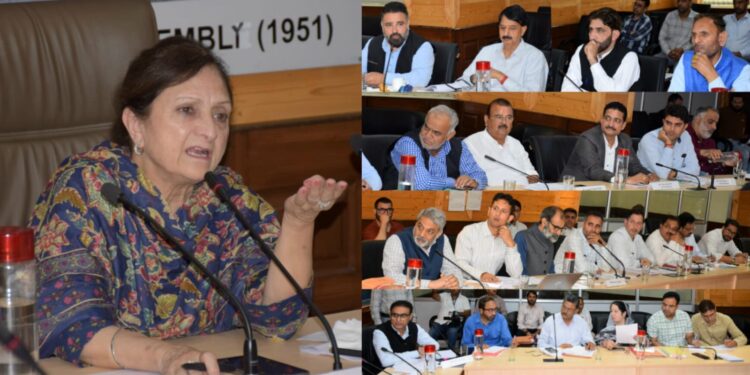 Committee on Estimates reviews Jal Shakti Department’s functioning, progress on WSSs in J&K