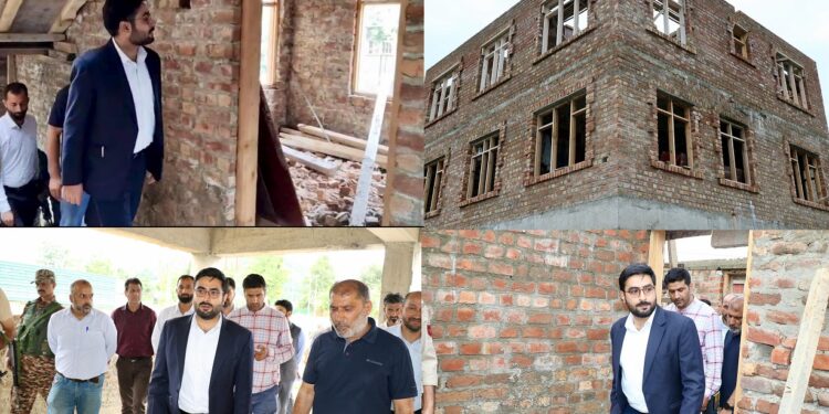 DC Srinagar inspects progress of work on construction of Tehsil Office Khanyar