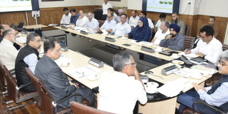 CS holds maiden review of implementation of JKCIP across J&K
