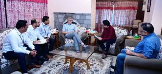 Chief Minister Omar Abdullah meets various delegations at Raabita Office
