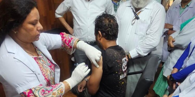 World Hepatitis Day Mega screening camp held at Government Hospital Gandhi Nagar