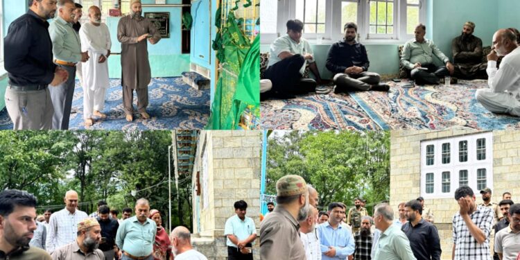 DC Bandipora visits Ziyarat Sharief Hazrat Nanga Baji Sahib, Malangam