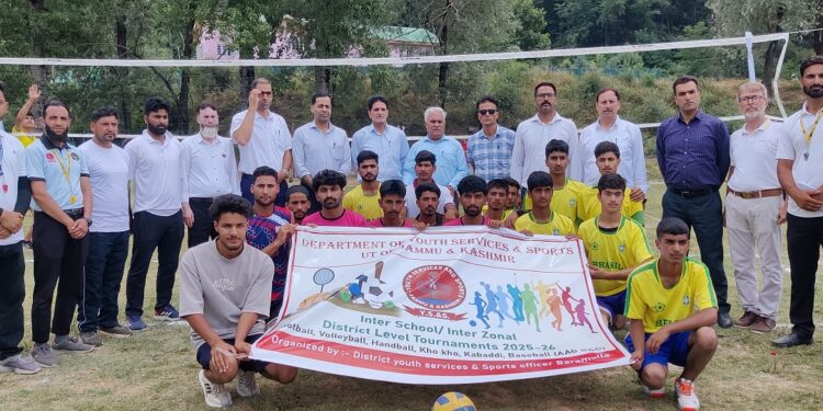Inter-zonal Football & Volleyball fest commences at Baramulla