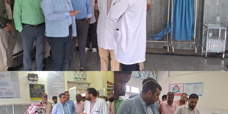 DC Ramban inspects patient care services at SDH Banihal