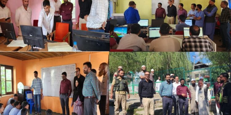 DC Kupwara inspects Land Records Digitization Centres