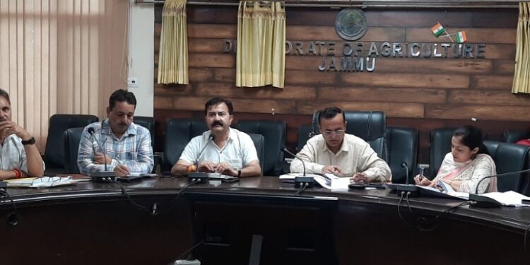 Director Agriculture Jammu reviews progress of HADP, NABARD & CSS Projects