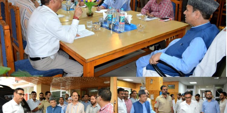 Abdul Rahim Rather conducts surprise inspection of Legislature Hostel Srinagar