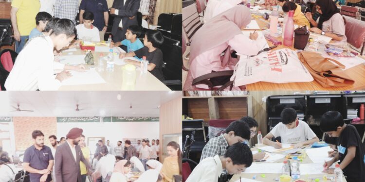 District admin Doda organizes painting & sketch competition at District Library