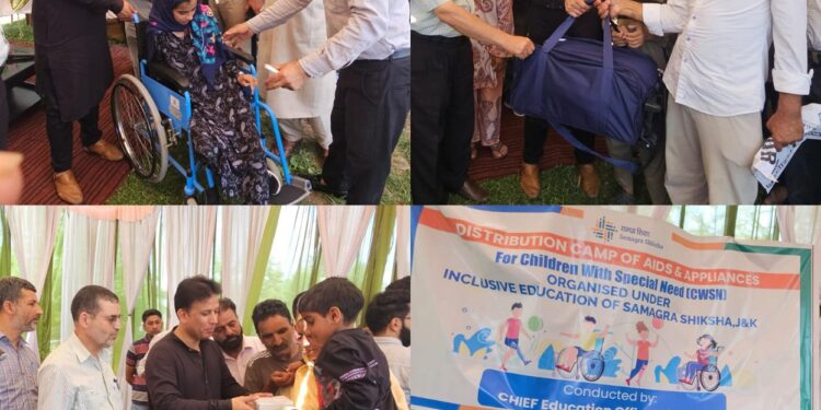 140 Assistive devices distributed among CWSN students at Shopian