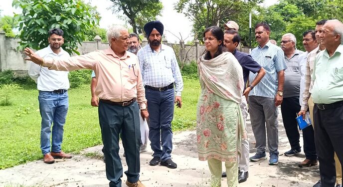 DC Samba inspects development works, engages with community volunteers at Gurha Slathia