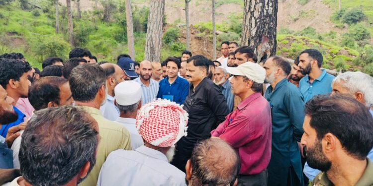 Rana conducts extensive tour of landslide-affected areas of Surankote, Mendhar