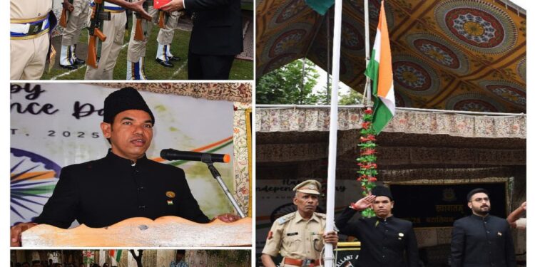 I-Day 2025: Div Com Kashmir hoists National Flag at office premises