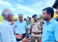 Div Com, IGP Jammu visit cloudburst, flash-flood affected areas of Kathua