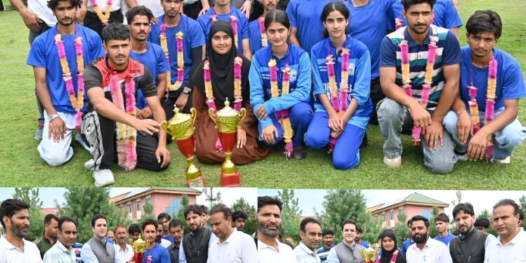 DC Kulgam felicitates champions of divisional level Kabaddi competition