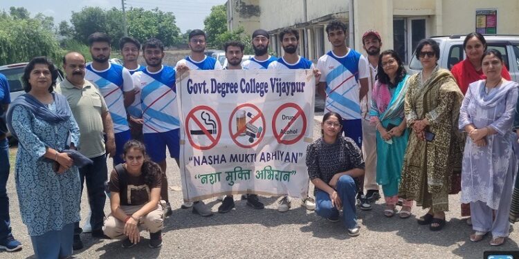 GDC Vijaypur organises ‘Run for Unity’ under Nasha Mukt Bharat Abhiyan