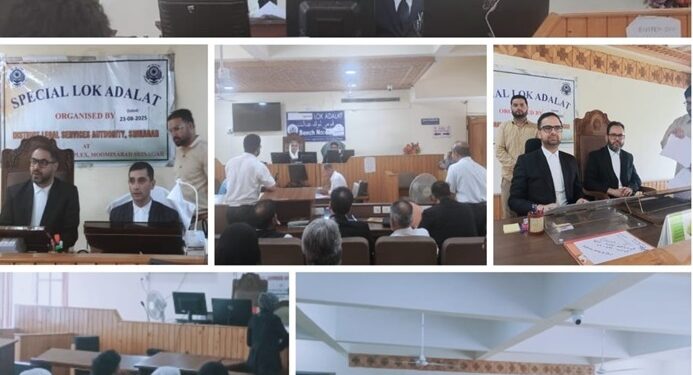 Special Lok Adalat settles 2173 cases amicably in Srinagar; Rs.38.6 lac awarded as settlement amount